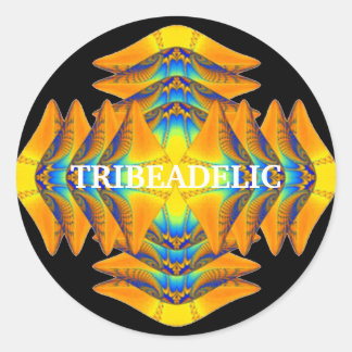 Redonda Pegatina de Mercancías de Tribeadelfia