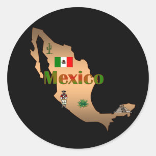 Redonda Pegatina de México
