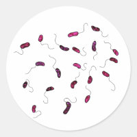 Pegatina de microbio pétalo de flores