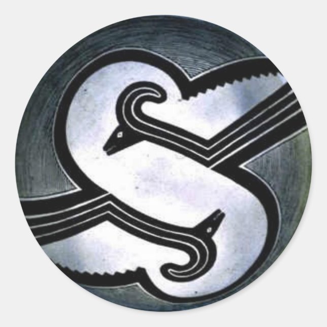 Redonda Pegatina de mimbres Rams (Anverso)