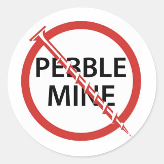 Redonda Pegatina DE MINAS DE PEBBLE DE TORNILLO