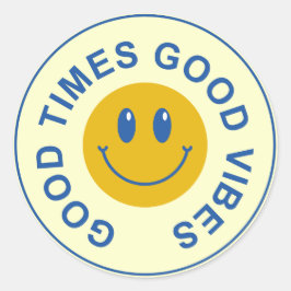 Redonda Pegatina de moda