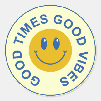 Redonda Pegatina de moda