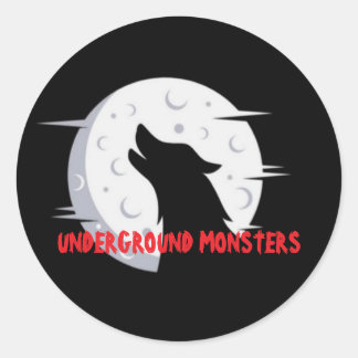 REDONDA PEGATINA DE MONSTERS SUBTERRÁNEO