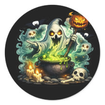 Pegatina de murciélago de calabaza de Halloween