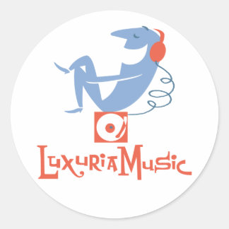 Redonda Pegatina de música de lujo