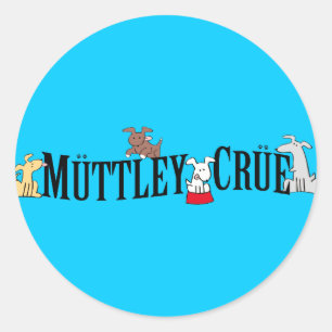Redonda Pegatina de Muttley Crue