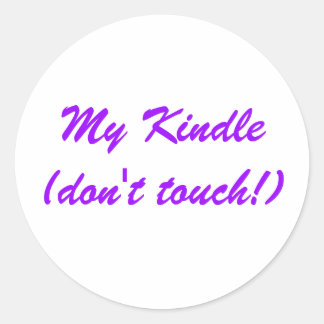Redonda Pegatina de My Kindle (¡no toques!)