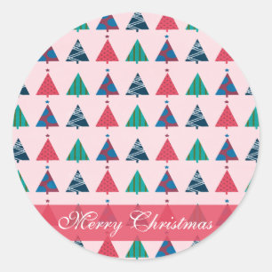 Redonda Pegatina de Navidad