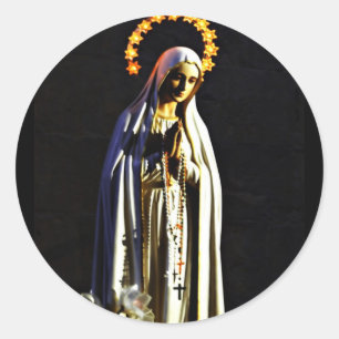 Redonda Pegatina de Navidad religiosa