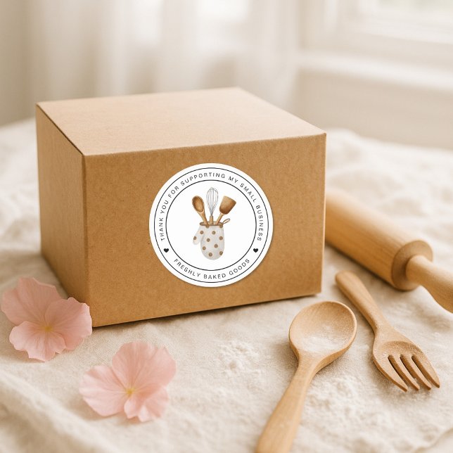 Redonda Pegatina de negocio de Baking (Subido por el creador)