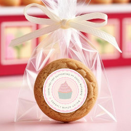 Redonda Pegatina de negocios de elaboración de pasteles