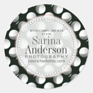 Redonda Pegatina de negocios del patrón lunar del eclipse 