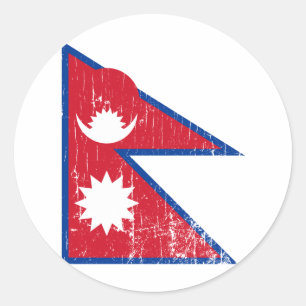 Redonda Pegatina de Nepal