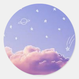 Redonda pegatina de nite de stary