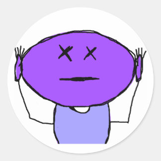 Redonda Pegatina de no escuchar