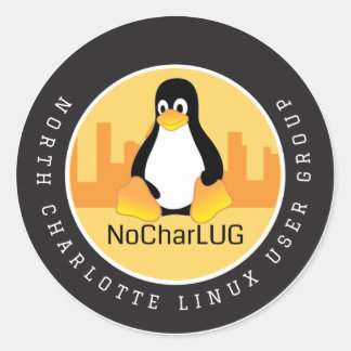 Redonda Pegatina de NoCharLUG