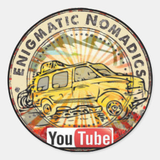 Redonda Pegatina de Nomadics Enigmáticos