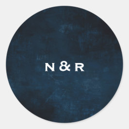 Redonda Pegatina de nombre de la marina