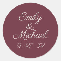 Pegatina de Nombres de Pluma Púrpura de Guión Míni