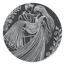 Pegatina de novias y Bodas de Groom