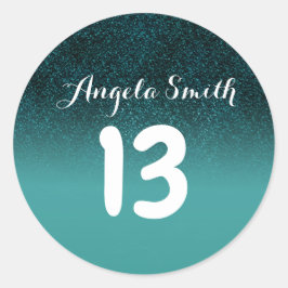 Redonda Pegatina de número de tabla| Número de tabla para 