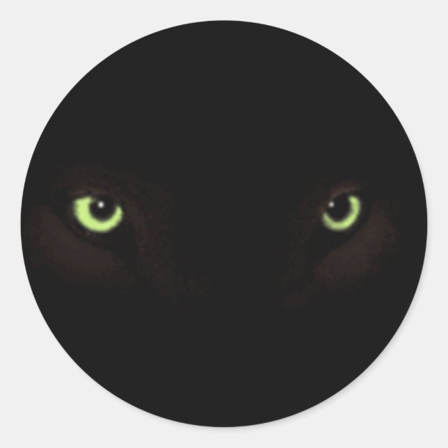 Redonda Pegatina de ojos (Anverso)