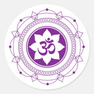 Redonda Pegatina de OM