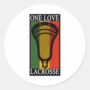 Redonda Pegatina de OneLove de la parodia de LaCrosse