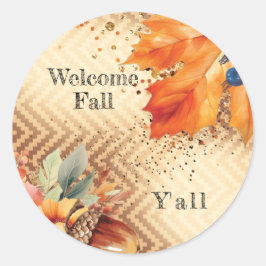 Redonda Pegatina de otoño