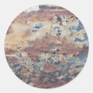 Redonda pegatina de óxido