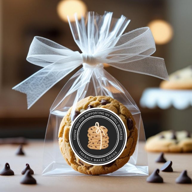 Redonda Pegatina de Panadería de Cocina de Pequeña Empresa (Subido por el creador)