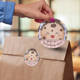 Redonda Pegatina de Panadería Personalizada | Delicias Hec