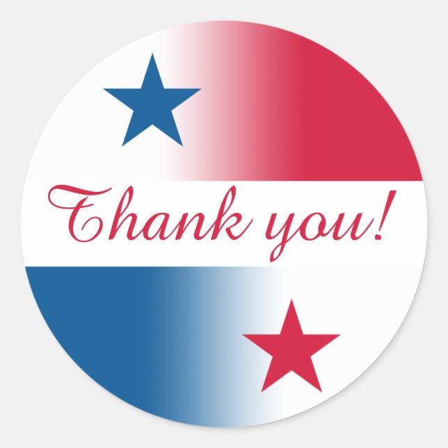 Redonda Pegatina de Panamá con texto de personalizable (Anverso)