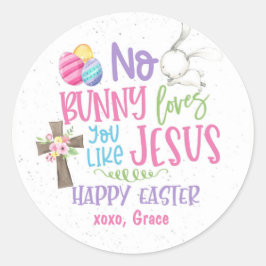 Redonda Pegatina de Pascua, pegatina religioso cristiano d