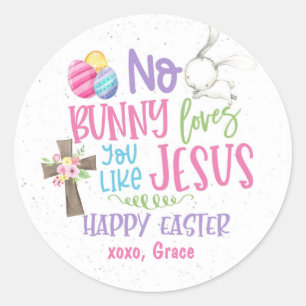 Redonda Pegatina de Pascua, pegatina religioso cristiano d