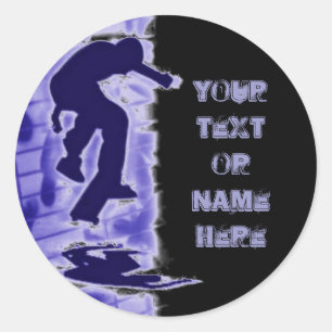 Redonda Pegatina de patinaje