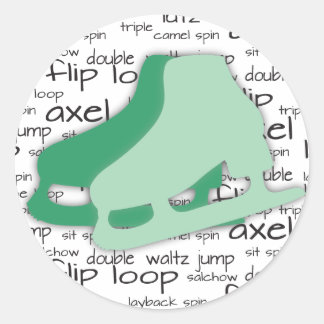 Redonda Pegatina de patinaje circular