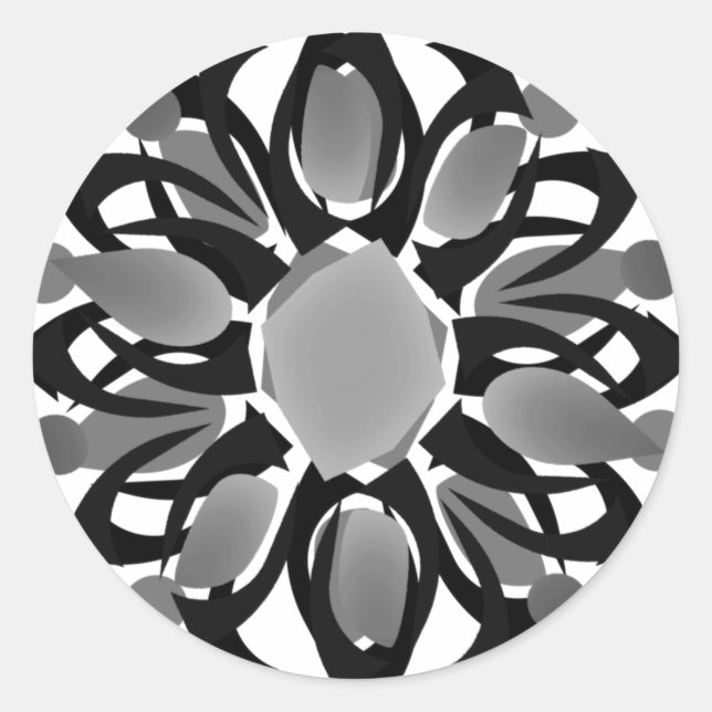 Redonda pegatina de patrón de un elemento 2 (Anverso)