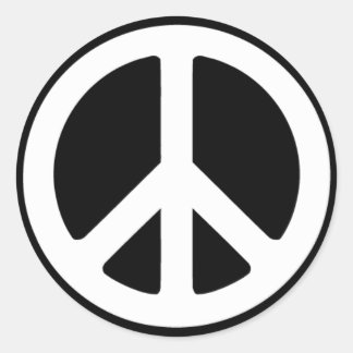 Redonda Pegatina de Paz