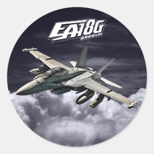 Redonda PEGATINA de Pegatina de cultivador EA-18G