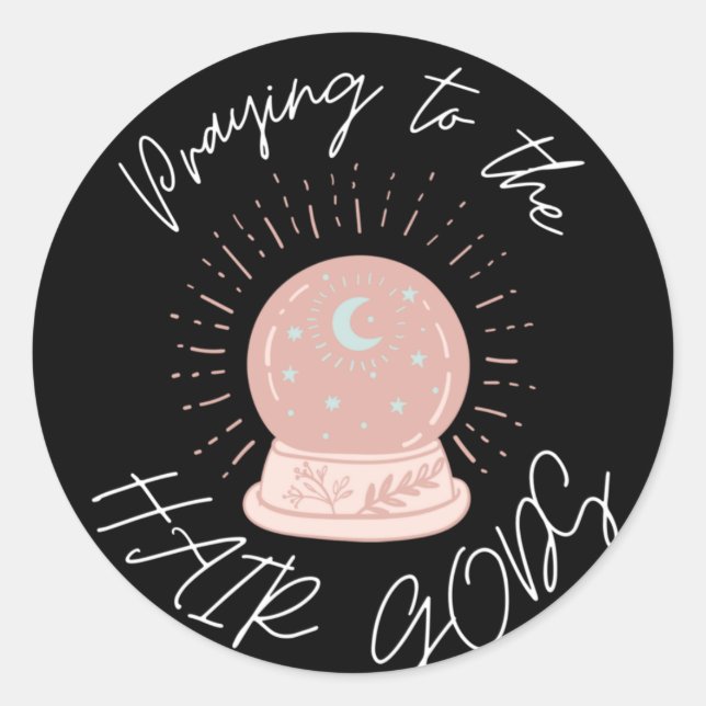 Redonda Pegatina de pelo (Anverso)