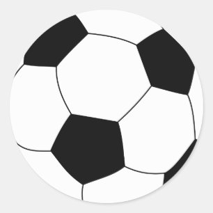 Redonda Pegatina de pelota de fútbol