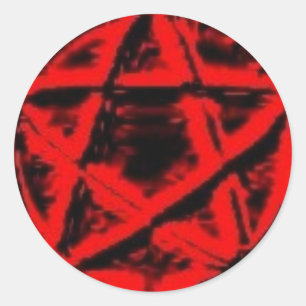 Redonda Pegatina de Pentacle