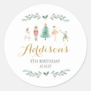 Redonda Pegatina de pepitas, pegatina de hadas de ciruelas