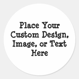 Redonda Pegatina de personalizable: cree su propio diseño