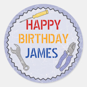 Redonda Pegatina de Personalizable de Construcción/Constru