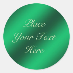 Redonda Pegatina de Personalizable de Relieve metalizado m