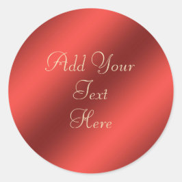 Redonda Pegatina de Personalizable de Relieve metalizado m
