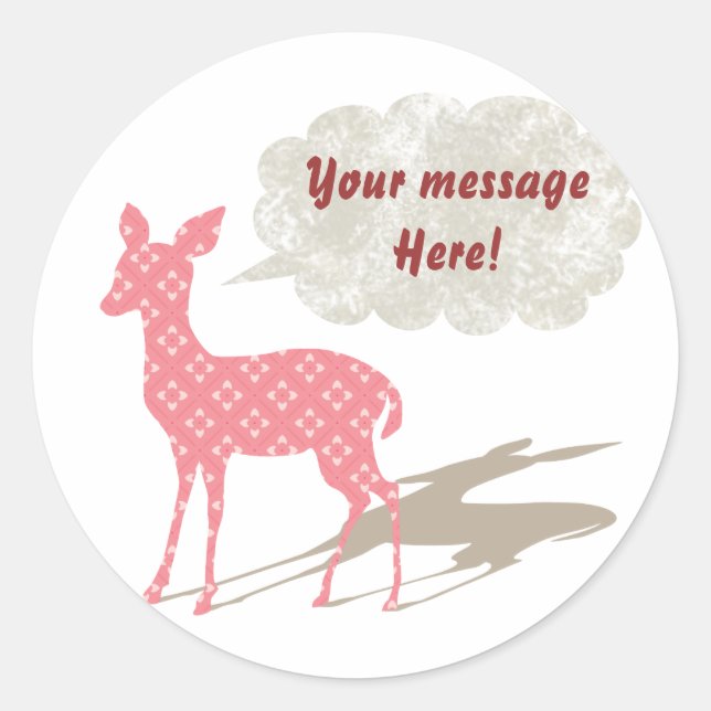 Redonda Pegatina de Personalizado de propósito para todo c (Anverso)